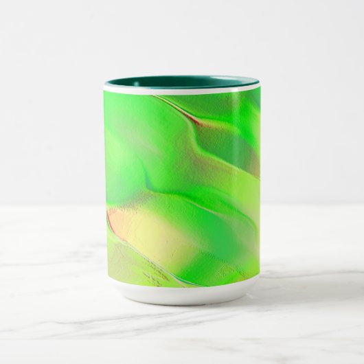 Sehr wenig in lebhaftem und altem Grün gehaucht Tasse (Zentrum)