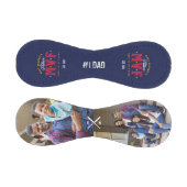 Sehr wertvoll Vater MVF Custom Two Foto Monogram Baseball (Paneele)