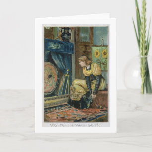 Sehr wertvolle Wünsche für Sie, viktorianisches Feiertagskarte