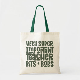 Sehr wichtig Lehrer Moderne Typografie Geschenk Tragetasche
