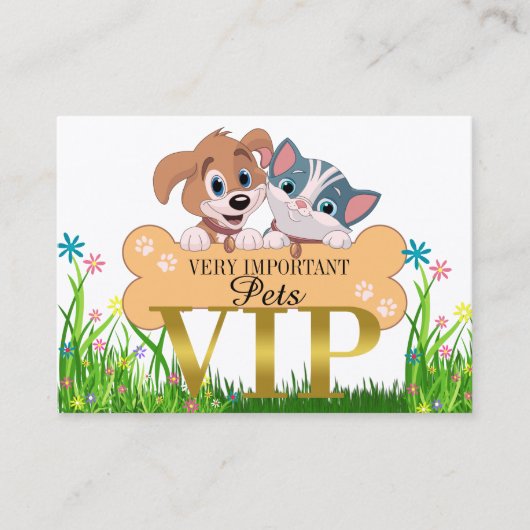 Sehr wichtige Haustiere VIP Visitenkarte / Pass (Vorderseite)