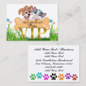 Sehr wichtige Haustiere VIP Visitenkarte / Pass (Vorne/Hinten)