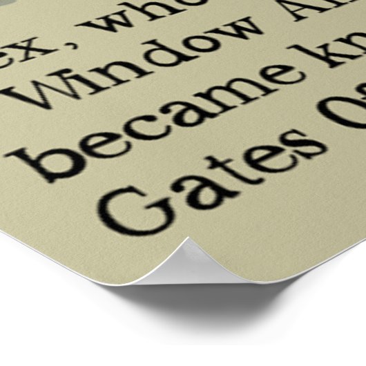 Sehr wohlhabendes Dog Funny Poster (Ecke)