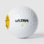 Sehr wütend Yellow Emoji Golfball (Logo)
