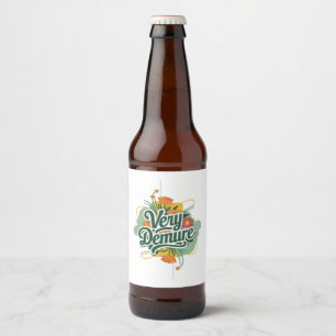 Sehr zurückhaltend, sehr achtsamer Trend - zurückh Bierflaschenetikett