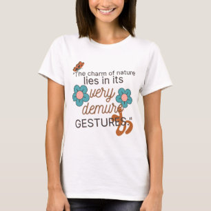 Sehr zurückhaltende Gesten - Gen Z 2026, Weiße Fra T-Shirt