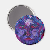 Sehschärfe und Violet Innenansicht Magnet (Vorderseite/Rückseite)