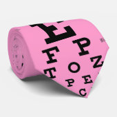 Sehschnupfen Snellen-Diagramm für einen Arzt auf r Krawatte (Gerollt)