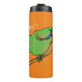 Seht den glücklichen Papagei Thermosbecher (Vorderseite)