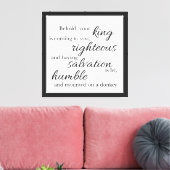 Seht Euren König Leinwand (Insitu (Wohnzimmer))