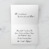 Seht IHM nach Faltschachtel Feiertagskarte (Innenseite)