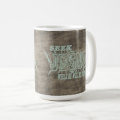 Seht Jesus mit Jesus über die Krone von Thorns Kaffeetasse (VorderseiteRechts)