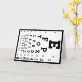 Sehtest Optiker Karte (Gelbe Blume)