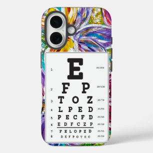 Sehtest-Tafel für iPhone Optik 16 Hülle