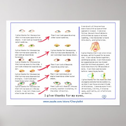 Sehübungen Poster, ich danke Ihnen für.. Poster (Vorne)