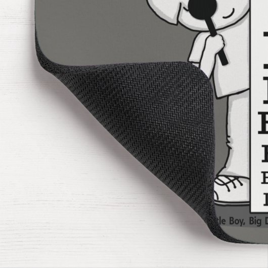 Sehvermögen ist Glaube-Auge-Diagramm Mousepad (Ecke)