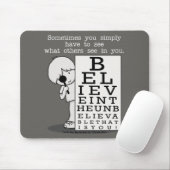 Sehvermögen ist Glaube-Auge-Diagramm Mousepad (Mit Mouse)