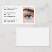 Sehzentrum für Augenpflege Visitenkarte (Vorne/Hinten)