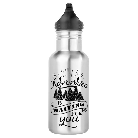 Sei abenteuerlich! edelstahlflasche (Rechts)