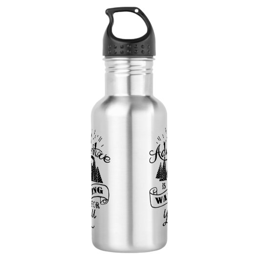 Sei abenteuerlich! edelstahlflasche (Rückseite)