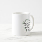 Sei achtsam, sei dankbar, sei positiv kaffeetasse (VorderseiteRechts)
