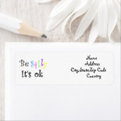 Sei Albern, es ist ein Adresslabel (Insitu)