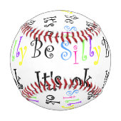 Sei Albern, es ist OK-Baseball Baseball (Rückseite)