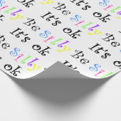 Sei Albern, es ist OK!-Packpapier Geschenkpapier (Ecke)