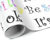 Sei Albern, es ist OK!-Packpapier Geschenkpapier (Rolleneckpunkt)