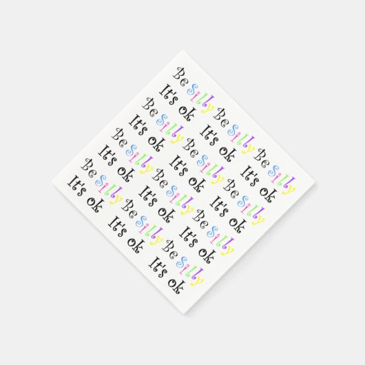 Sei Albern, es sind Ok-Papier-Servietten Serviette (Ecke)