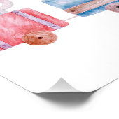 "Sei Albernes Kleines" Personalisierte Tierausbild Poster (Ecke)