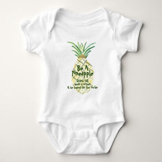 Sei Ananas Baby Strampler (Vorderseite)