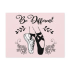 Sei anders Ballettschuhe schwarz und weiß