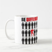 Sei anders - Bodybuilder Kaffeetasse (Links)