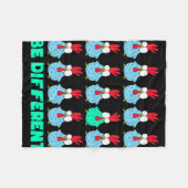 Sei anders  fleecedecke (Vorderseite (Horizontal))