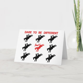 Sei anders - Funny Horse Sprichwort Karte