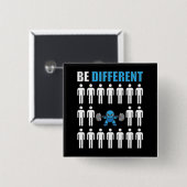 Sei anders - Kawaii Anime Bodybuilding Workout Button (Vorne & Hinten)