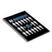 Sei anders - Kawaii Anime Bodybuilding Workout Notizblock (Rechte Seite)