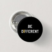 Sei anders Motivationsspruch Button (Vorne & Hinten)