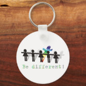 Sei anders! schlüsselanhänger (Vorderseite)