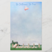 Sei anders, sei frei briefpapier (Vorderseite)