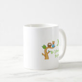 Sei anders Süße Eule Vogel Kaffeetasse (VorderseiteRechts)