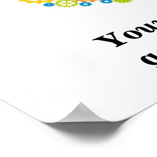 Sei aufgeschlossen poster (Ecke)