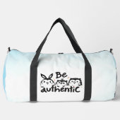 Sei authentisch duffle bag (Vorderseite)