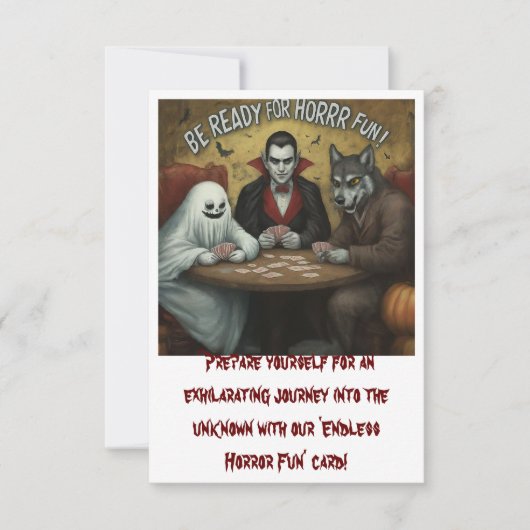 Sei bereit für endlosen Horror-Spaß (Vorderseite)