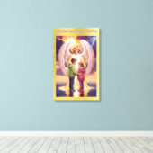 Sei Beschützt und Behütet Leinwanddruck (Insitu (Holzboden))