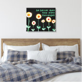 Sei besser als du gestern eingepackte Leinwand. Leinwanddruck (Insitu (Schlafzimmer))