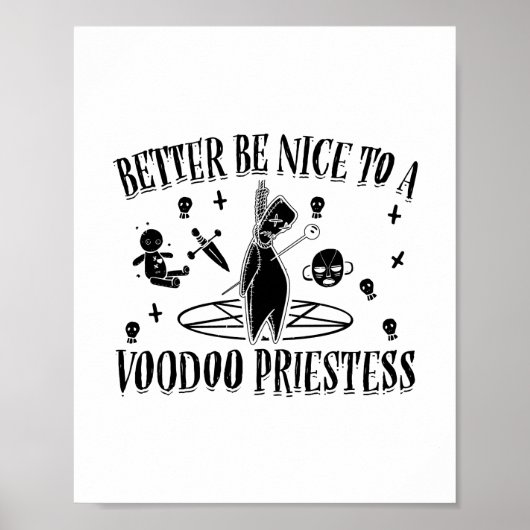 Sei besser nett zu einer Voodoo-Priesterin - Gesch Poster (Vorne)