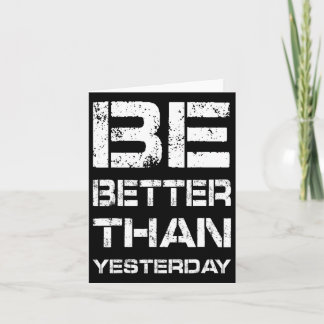 Sei besser trainieren Gym Motivation Weightheben B Karte