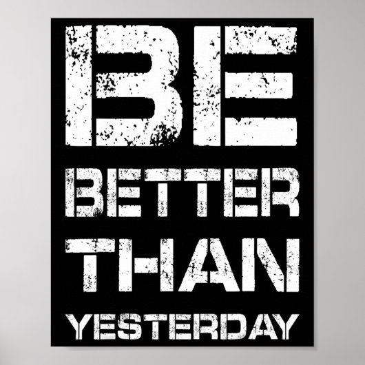 Sei besser Workout Fitnessstudio Motivation Gewich Poster (Vorne)